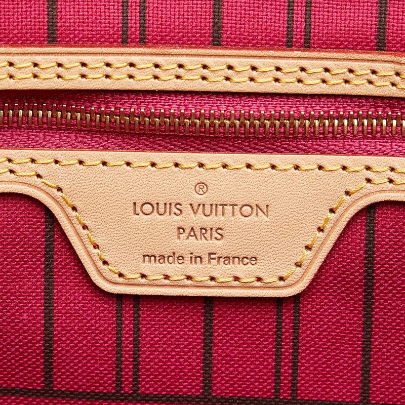 Louis Vuitton Louis Vuitton Louis Vuitton Monogram Neverfull MM Tote Bag M41178 Brown PVC Leather Canvas Tote Bag M41178 in Great Condition Size ONE SIZE - 8 Thumbnail
