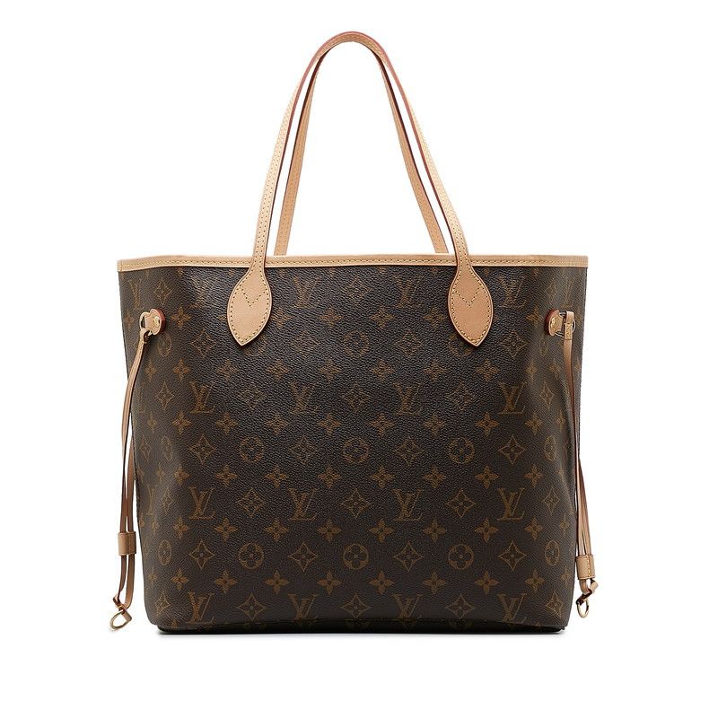 Louis Vuitton Louis Vuitton Louis Vuitton Monogram Neverfull MM Tote Bag M41178 Brown PVC Leather Canvas Tote Bag M41178 in Great Condition Size ONE SIZE - 4 Thumbnail