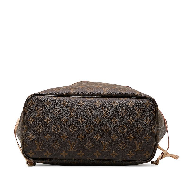 Louis Vuitton Louis Vuitton Louis Vuitton Monogram Neverfull MM Tote Bag M41178 Brown PVC Leather Canvas Tote Bag M41178 in Great Condition Size ONE SIZE - 5 Thumbnail