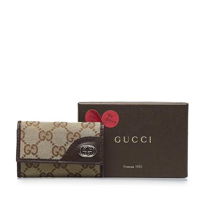 Gucci Gucci Gucci GG Canvas Interlocking G Key Case 181680 Canvas Key Holder 181680 in Great Condition Size ONE SIZE - 9 Thumbnail