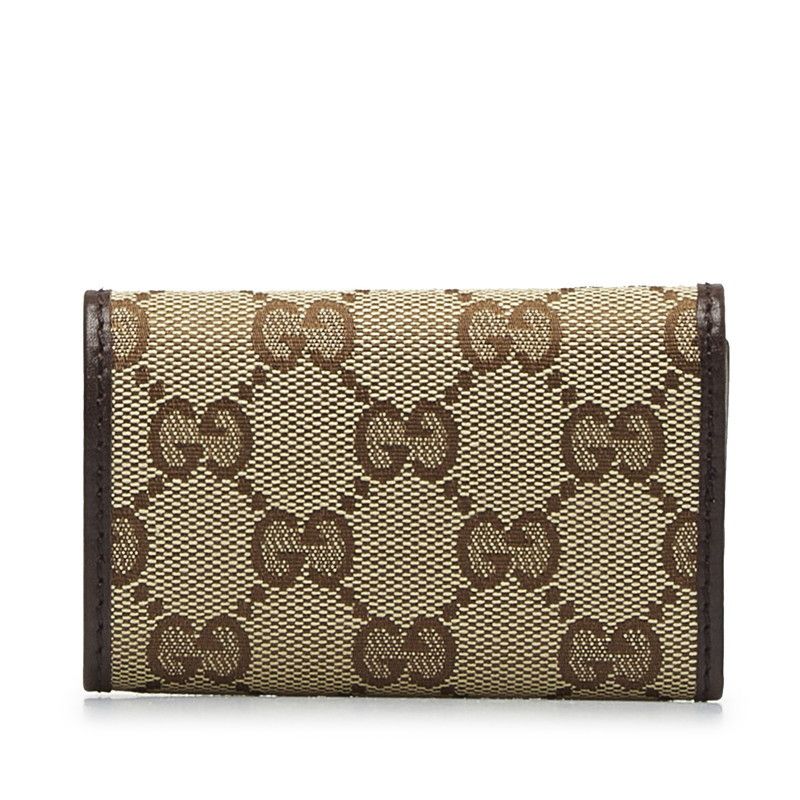 Gucci Gucci Gucci GG Canvas Interlocking G Key Case 181680 Canvas Key Holder 181680 in Great Condition Size ONE SIZE - 3 Thumbnail