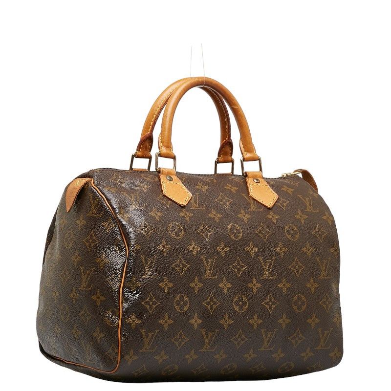 Louis Vuitton Louis Vuitton Louis Vuitton Monogram Speedy 30 Handbag M41526 Brown PVC Leather Canvas Handbag M41526 in Good Condition Size ONE SIZE - 2 Thumbnail