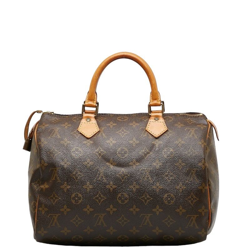 Louis Vuitton Louis Vuitton Louis Vuitton Monogram Speedy 30 Handbag M41526 Brown PVC Leather Canvas Handbag M41526 in Good Condition Size ONE SIZE - 3 Thumbnail