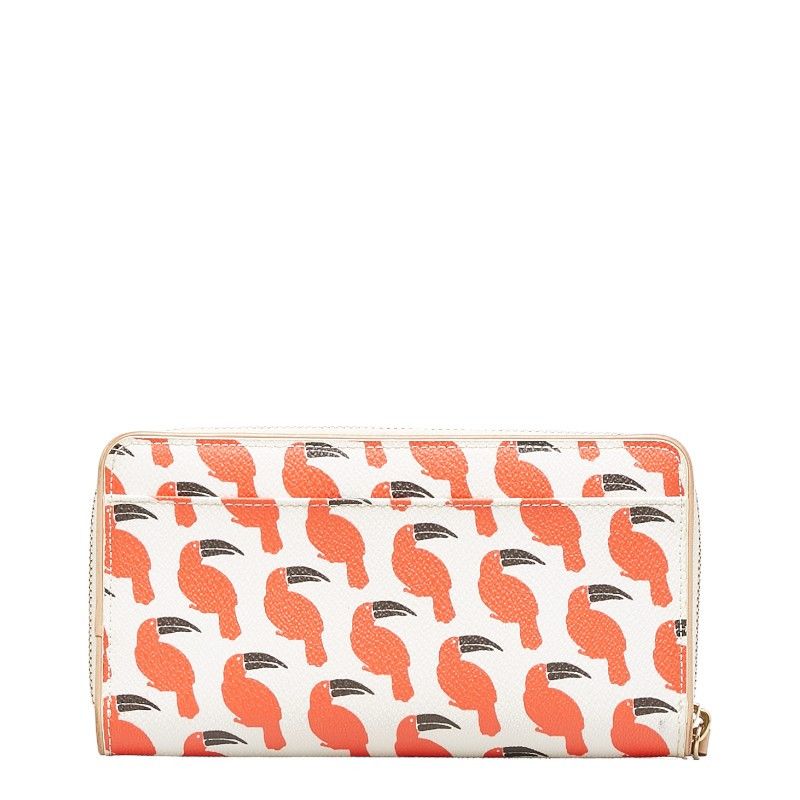 Kate Spade Kate Spade Kate Spade Bird Pattern PVC Leather Zip-Around Wallet Plastic Long Wallet in Good Condition Size ONE SIZE - 3 Thumbnail