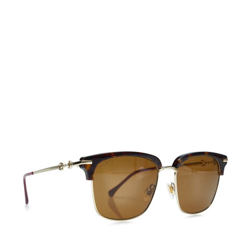 Gucci Gucci Gucci Horsebit Wellington Sunglasses GG0918S Brown Plastic Plastic Sunglasses GG0918S in Very Good Condition Size ONE SIZE - 2 Thumbnail