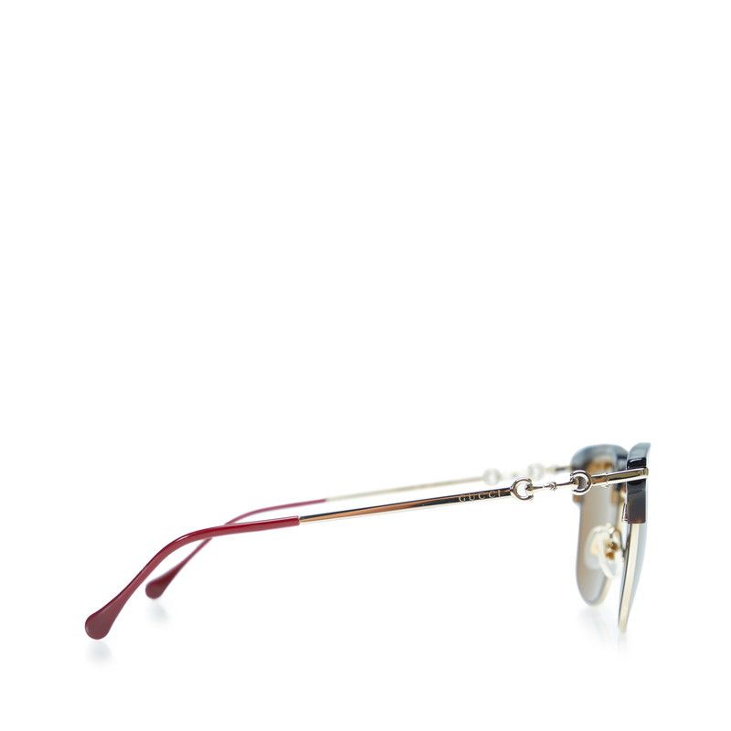 Gucci Gucci Gucci Horsebit Wellington Sunglasses GG0918S Brown Plastic Plastic Sunglasses GG0918S in Very Good Condition Size ONE SIZE - 3 Thumbnail