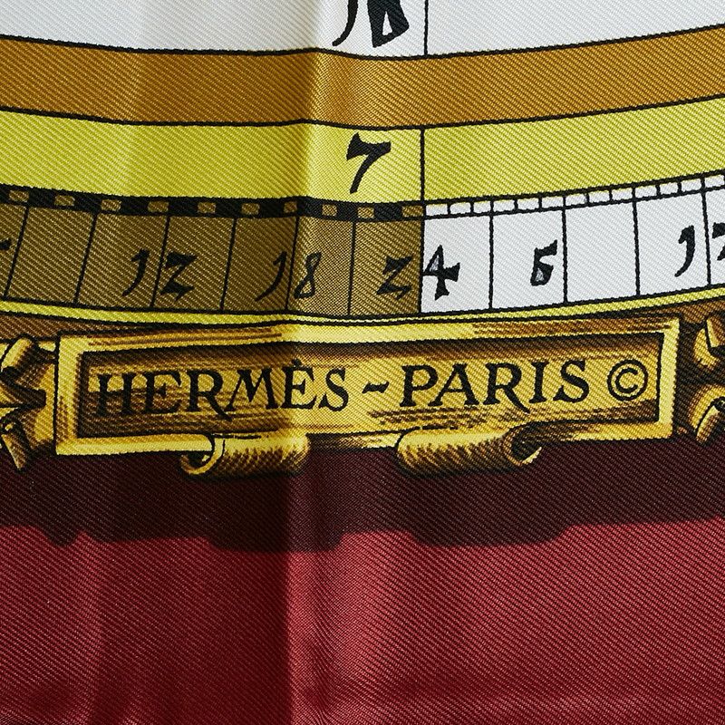 Hermes Hermes Hermes Silk Scarf Carré 90 Astrology DIES ET HORE Canvas Scarf in Great Condition Size ONE SIZE - 3 Thumbnail