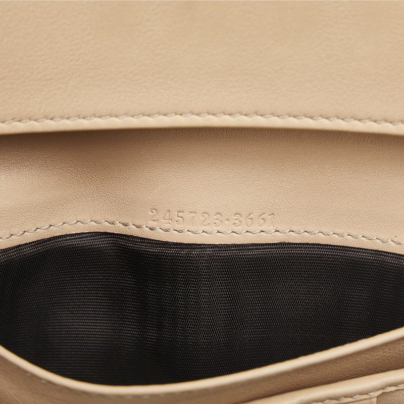 Gucci Gucci Gucci Leather GG Shima Lovely Heart Long Wallet 245723 Leather Long Wallet 245723 in Good Condition Size ONE SIZE - 10 Thumbnail
