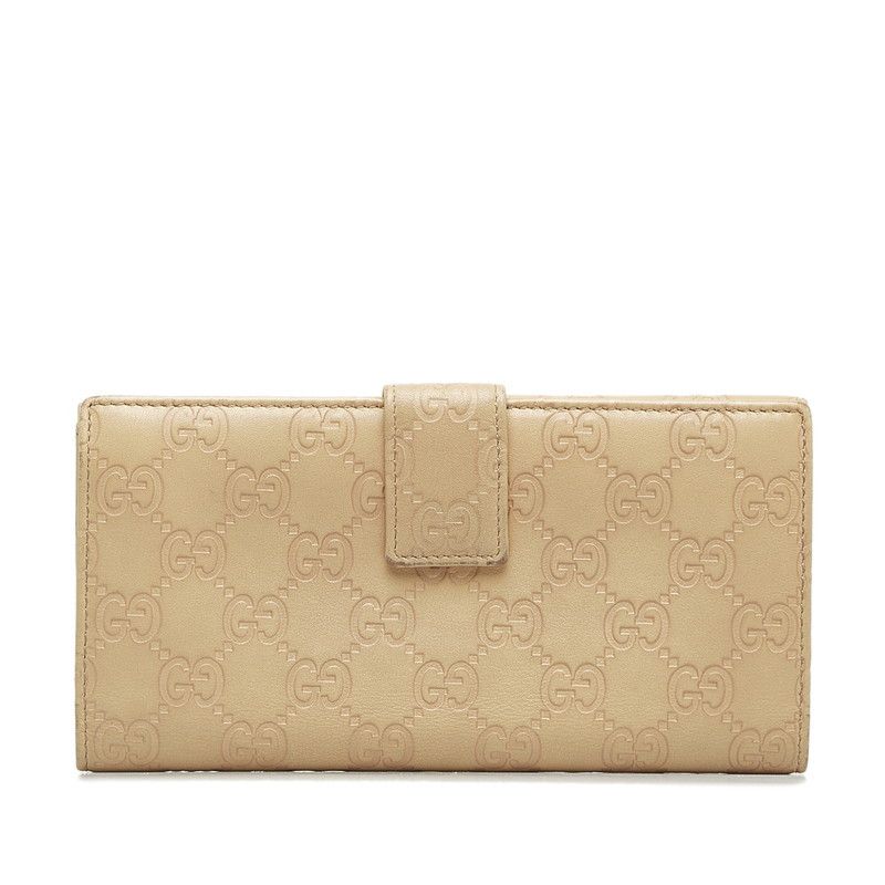 Gucci Gucci Gucci Leather GG Shima Lovely Heart Long Wallet 245723 Leather Long Wallet 245723 in Good Condition Size ONE SIZE - 3 Thumbnail