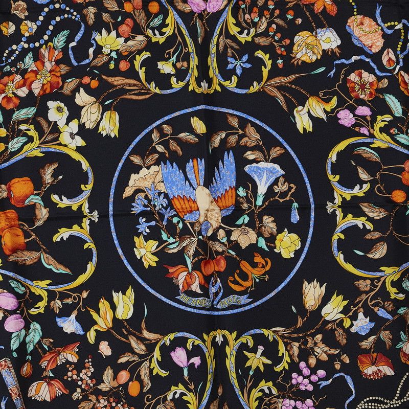 Hermes Hermes Hermes Silk Scarf Carré 90 PIERRES D ORIENT ET D OCCIDENT Canvas Scarf in Very Good Condition Size ONE SIZE - 2 Thumbnail