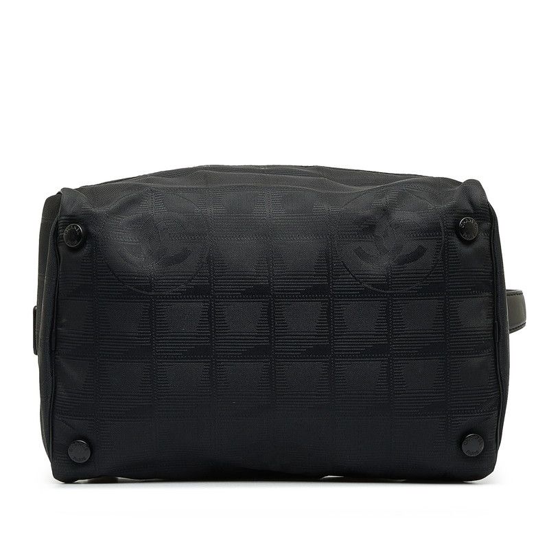 Chanel Chanel Chanel Nylon Leather New Travel Line Pouch Canvas Vanity Bag in Very Good Condition Size ONE SIZE - 4 Thumbnail