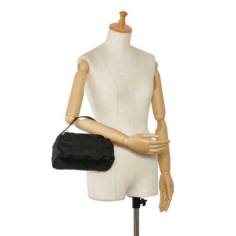Chanel Chanel Chanel Nylon Leather New Travel Line Pouch Canvas Vanity Bag in Very Good Condition Size ONE SIZE - 11 Thumbnail