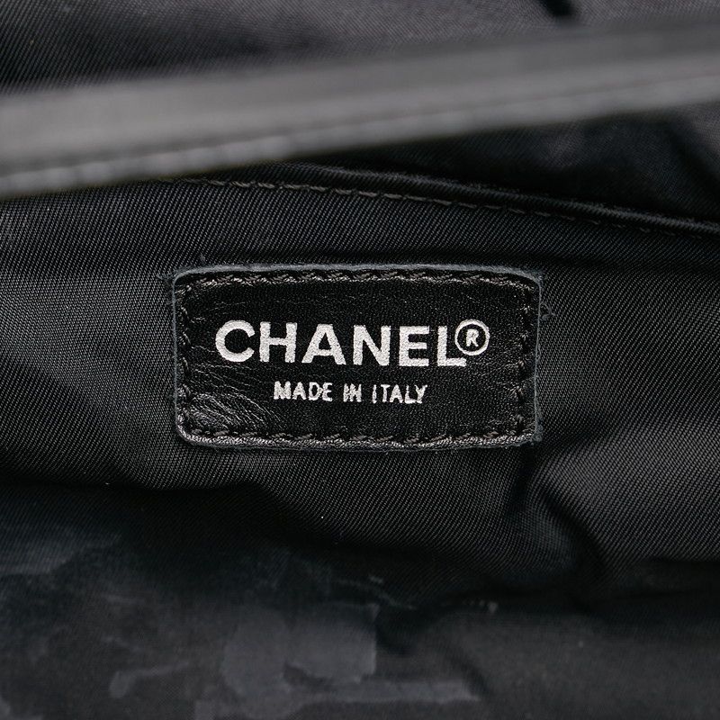 Chanel Chanel Chanel Nylon Leather New Travel Line Pouch Canvas Vanity Bag in Very Good Condition Size ONE SIZE - 8 Thumbnail