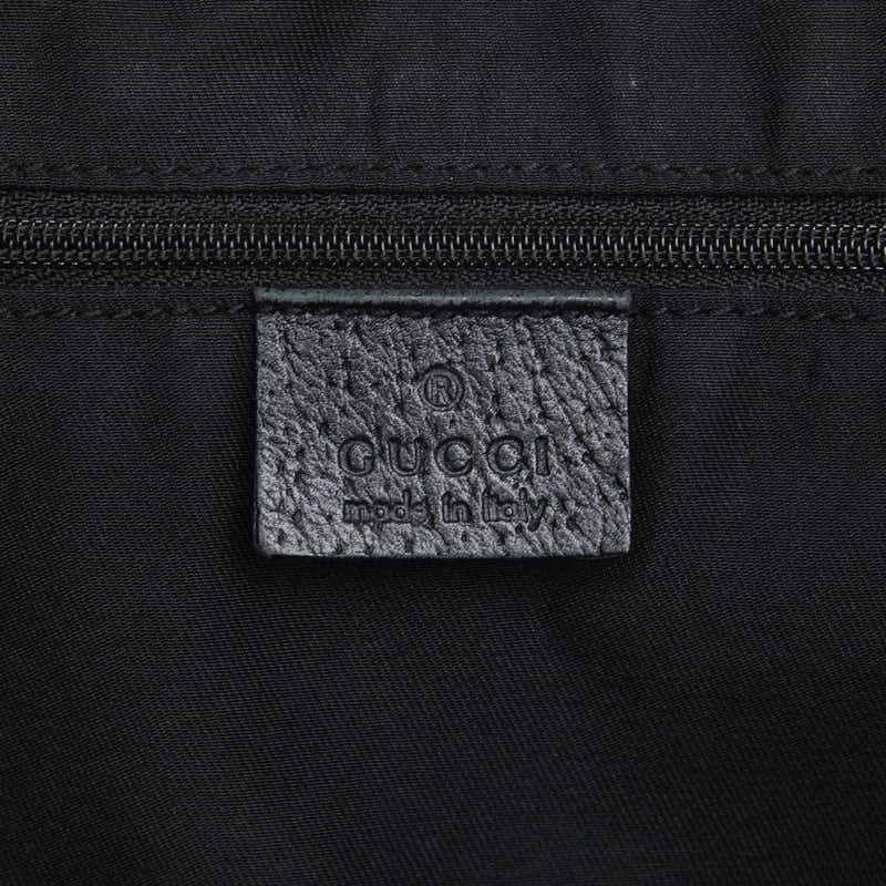 Gucci Gucci Gucci GG Canvas Abby Handbag 130739 Black Leather Canvas Handbag 130739 in Good Condition Size ONE SIZE - 9 Thumbnail