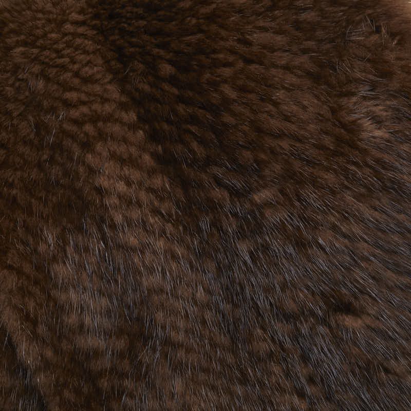 Other Other Rene Mink Stole Shawl Opera Brown for Women Natural Material Shawl in Excellent Condition Size ONE SIZE - 2 Thumbnail
