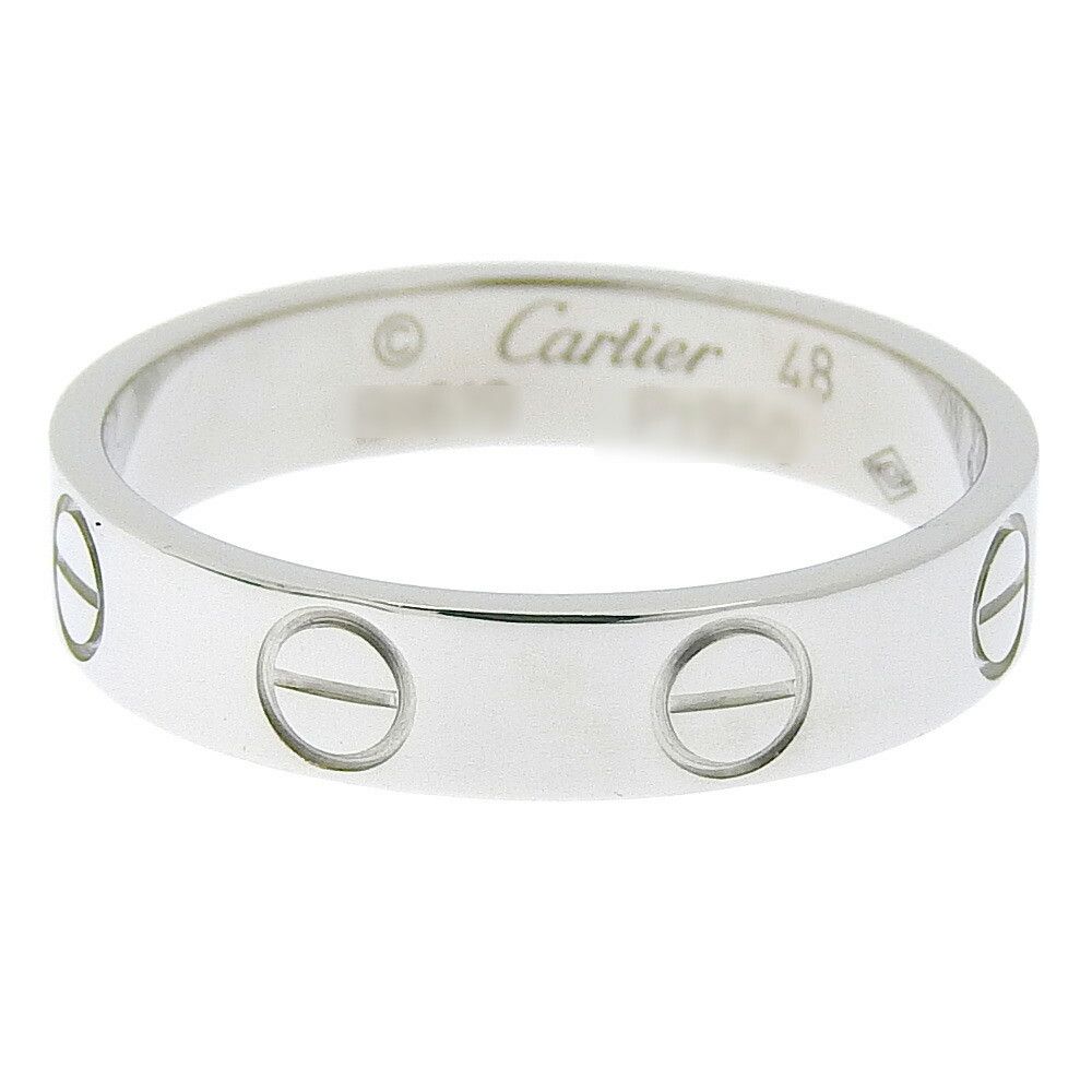 Cartier Cartier Cartier Platinum Pt950 Mini Love Ring Metal Ring in Excellent Condition Size ONE SIZE - 4 Thumbnail