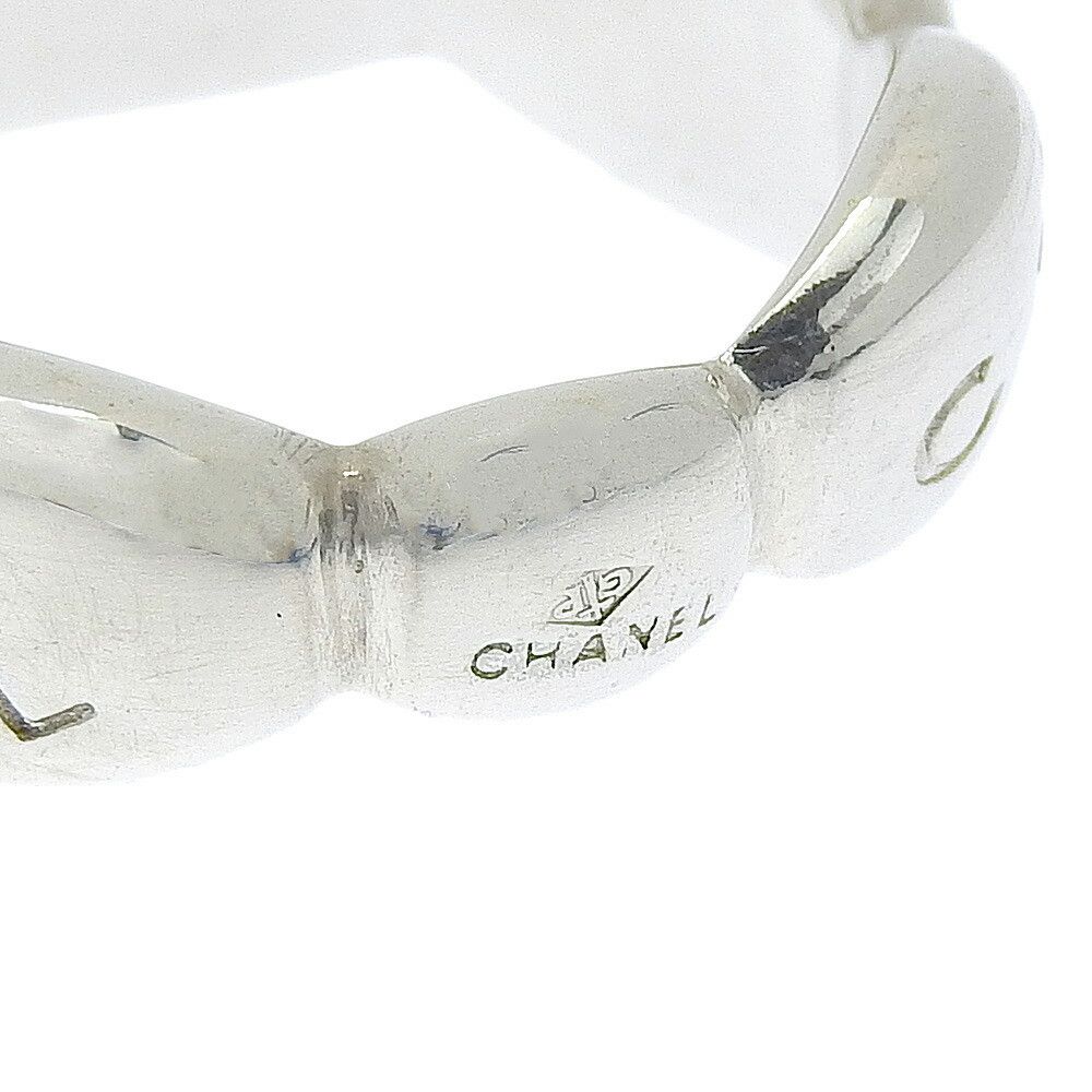 Chanel Chanel Chanel Silver 925 Logo Ring Size 11.5 Metal Ring in Excellent Condition Size ONE SIZE - 2 Thumbnail