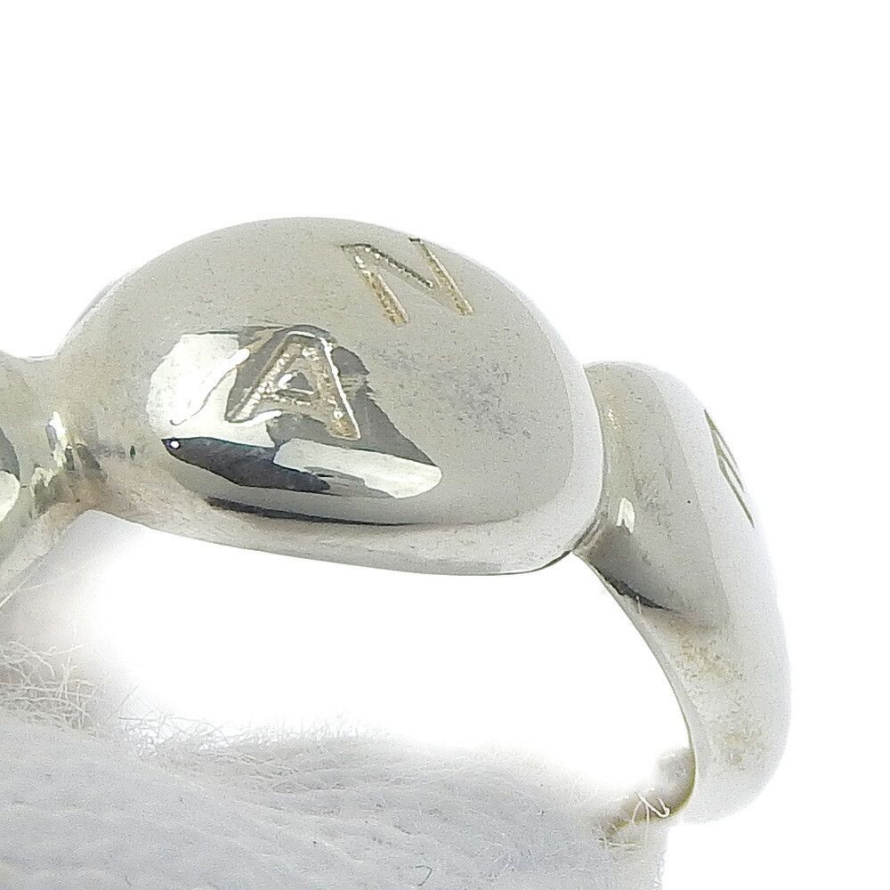 Chanel Chanel Chanel Silver 925 Logo Ring Size 11.5 Metal Ring in Excellent Condition Size ONE SIZE - 3 Thumbnail