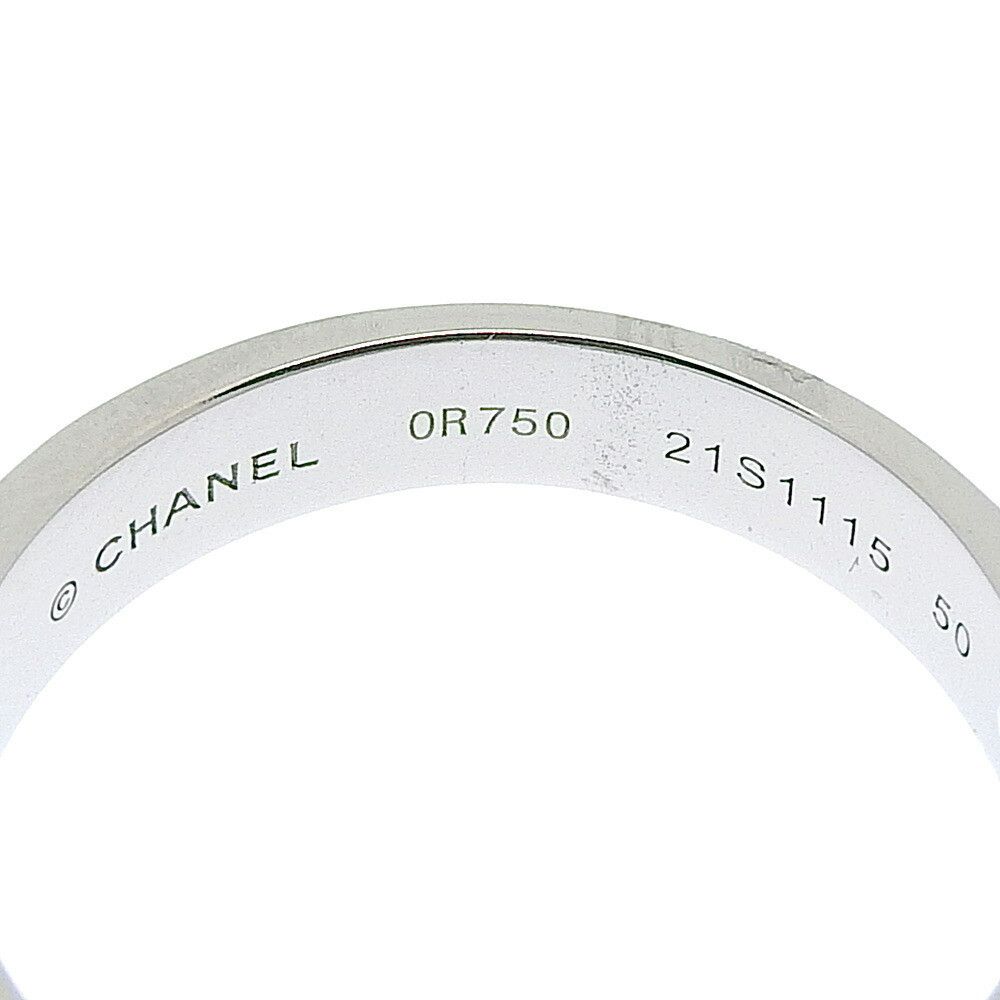 Chanel Chanel Chanel K18WG Diamond Ribbon Ring #50 Metal Ring in Excellent Condition Size ONE SIZE - 2 Thumbnail