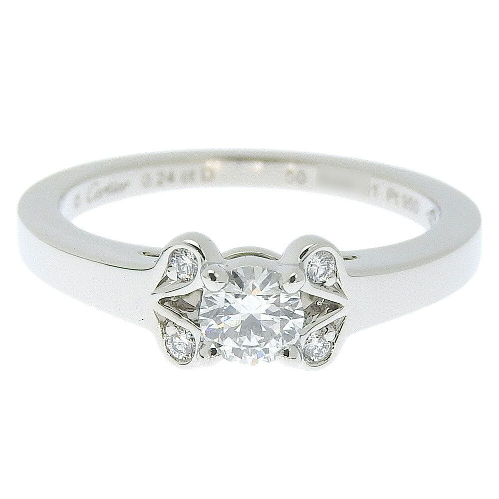 Cartier Cartier Cartier Pt950 Diamond Ballerina Ring Metal Ring in Excellent Condition Size ONE SIZE - 3 Thumbnail