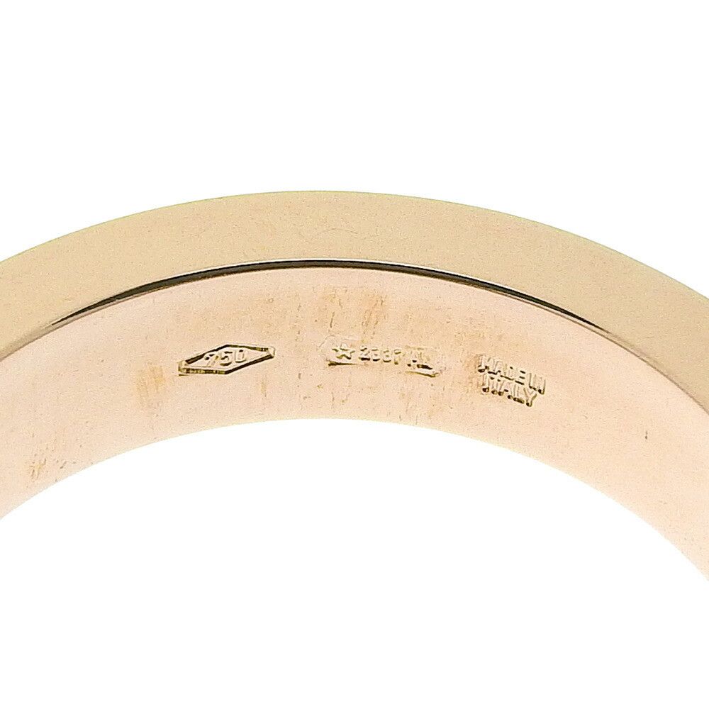 Bvlgari Bvlgari Bvlgari K18PG Diamond Double Logo Ring Metal Ring in Excellent Condition Size ONE SIZE - 2 Thumbnail