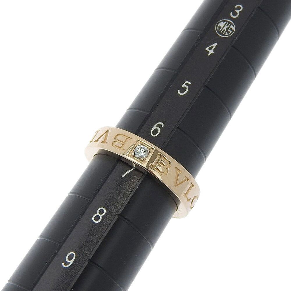 Bvlgari Bvlgari Bvlgari K18PG Diamond Double Logo Ring Metal Ring in Excellent Condition Size ONE SIZE - 5 Thumbnail