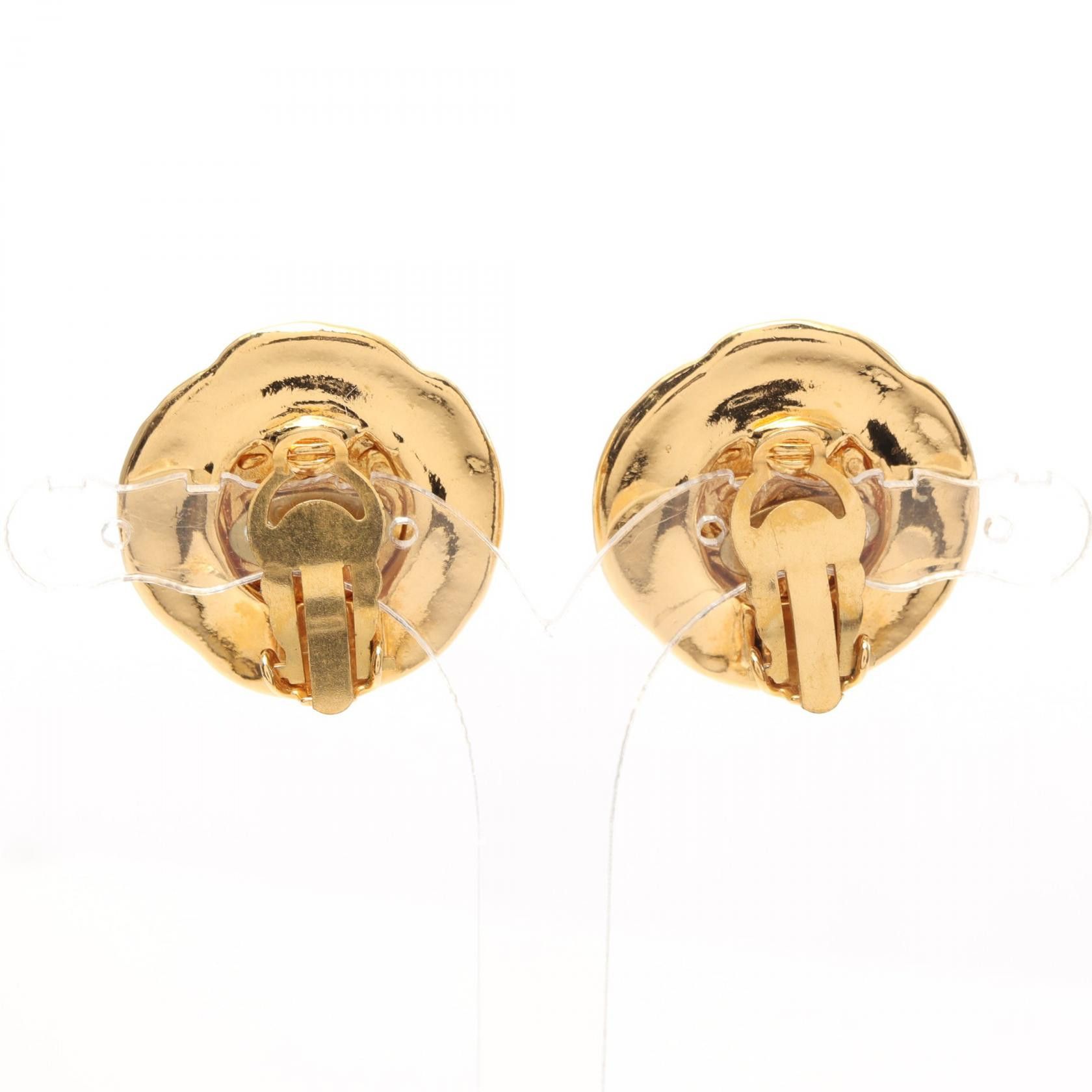 Chanel Chanel CC Clip On Earrings Metal Earrings 93P in Very Good Condition Size ONE SIZE - 2 Thumbnail
