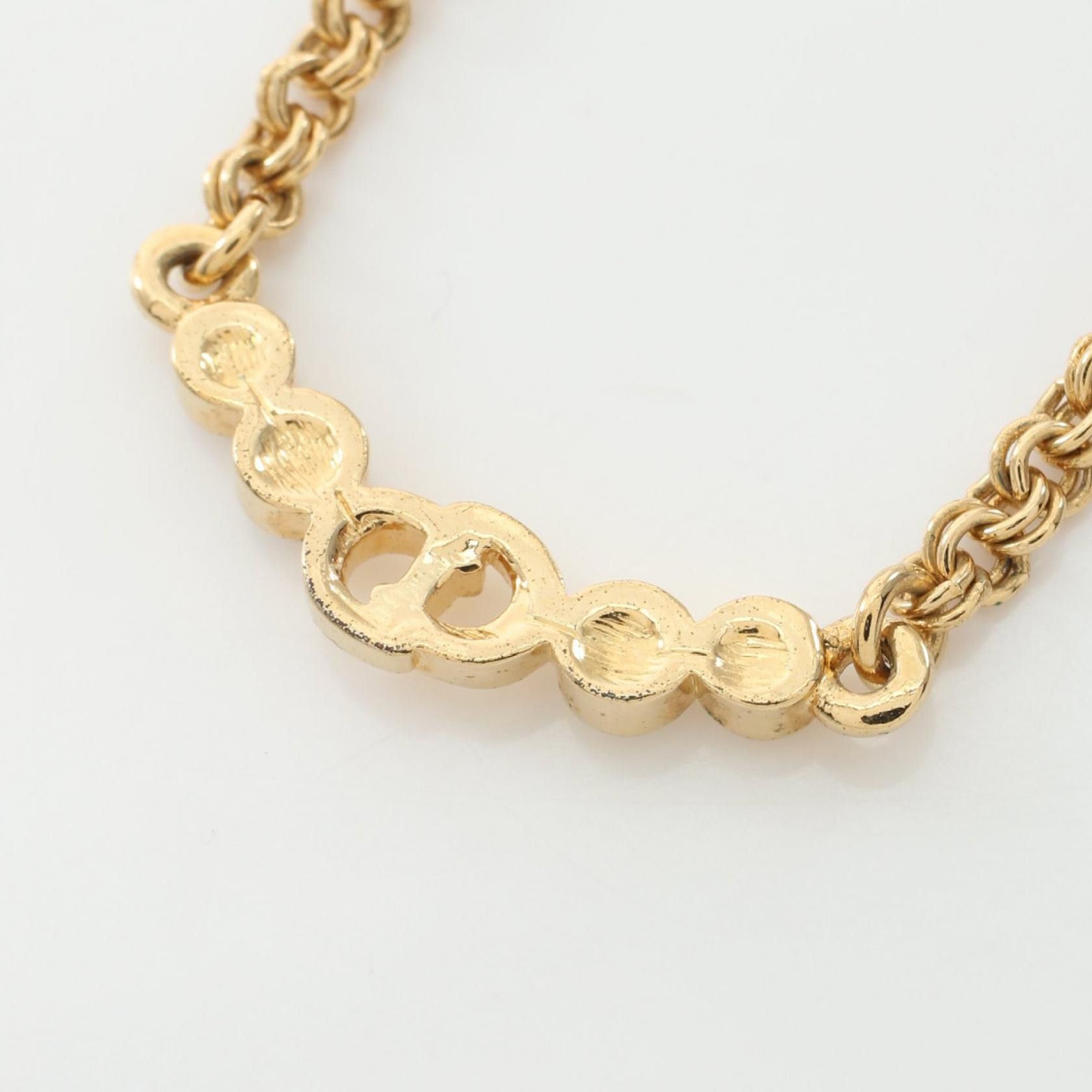 Dior Dior CD Logo Rhinestone Necklace Metal Necklace in Very Good Condition Size ONE SIZE - 2 Thumbnail
