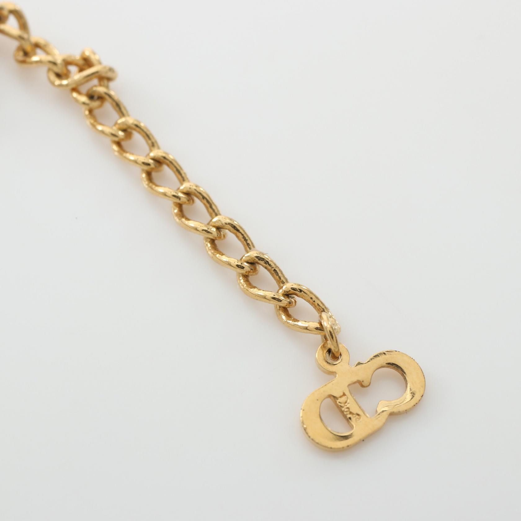 Dior Dior CD Logo Rhinestone Necklace Metal Necklace in Very Good Condition Size ONE SIZE - 7 Thumbnail