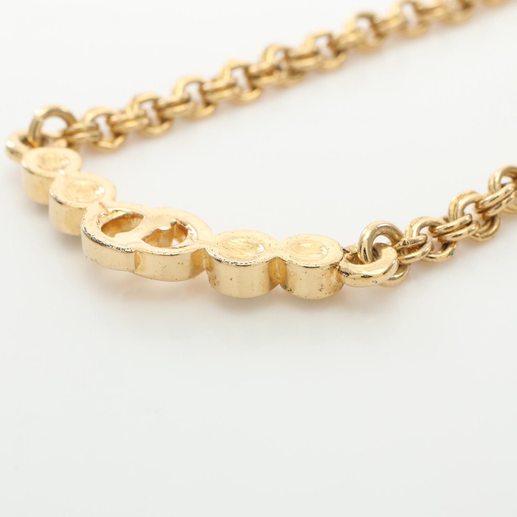 Dior Dior CD Logo Rhinestone Necklace Metal Necklace in Very Good Condition Size ONE SIZE - 6 Thumbnail