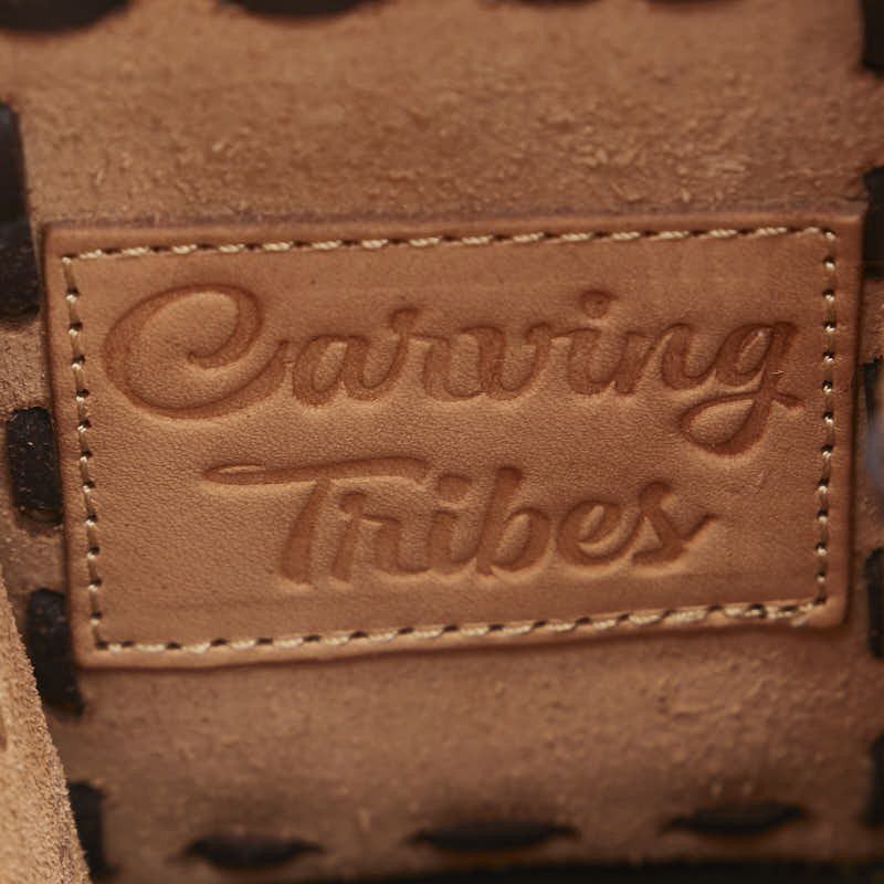 Other Other Carving Tribes Maestra S Leather Handbag Brown Leather Handbag in Very Good Condition Size ONE SIZE - 6 Thumbnail