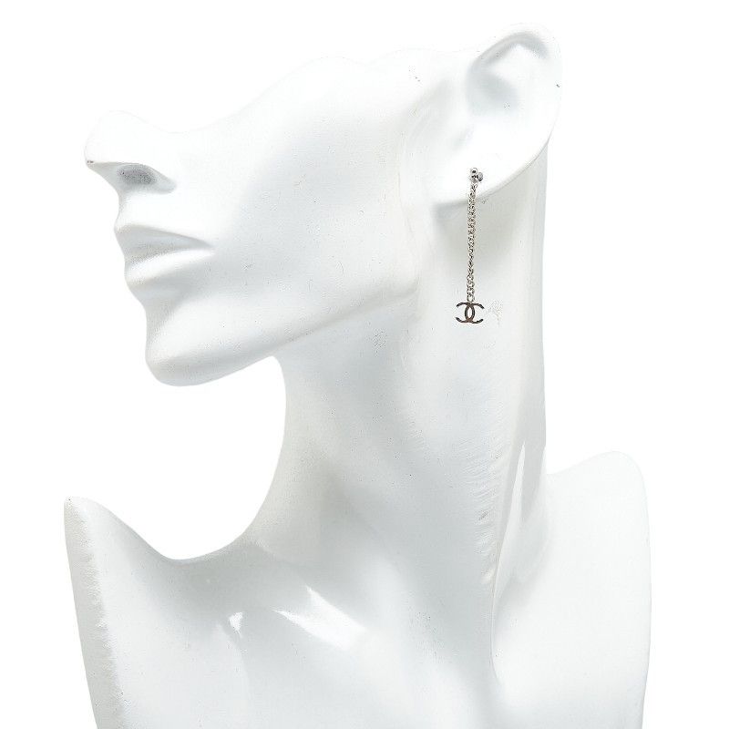 Chanel Chanel Chanel Coco Mark Long Chain Metal Earrings Metal Earrings in Very Good Condition Size ONE SIZE - 6 Thumbnail