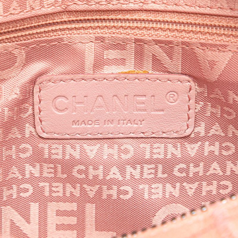 Chanel Chanel Chanel Lambskin Chocobar One Shoulder Bag Pink Leather Shoulder Bag in Very Good Condition Size ONE SIZE - 7 Thumbnail