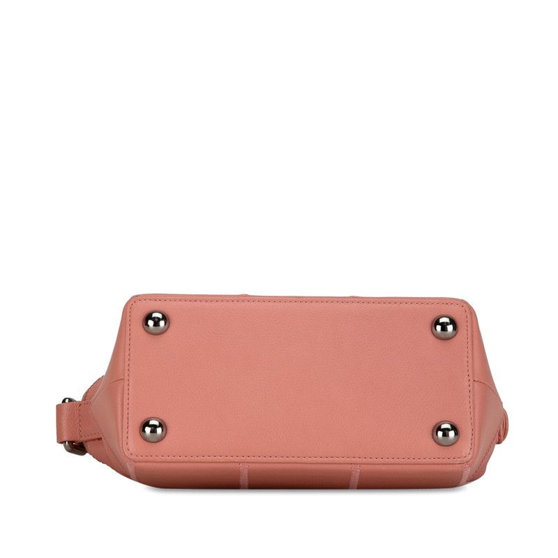 Chanel Chanel Chanel Lambskin Chocobar One Shoulder Bag Pink Leather Shoulder Bag in Very Good Condition Size ONE SIZE - 4 Thumbnail