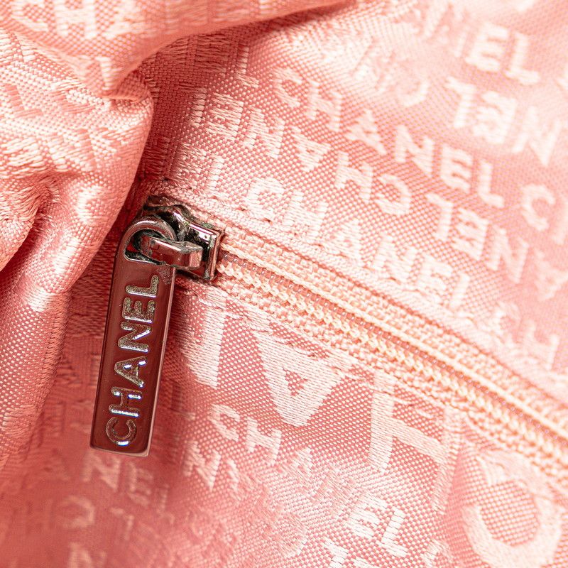 Chanel Chanel Chanel Lambskin Chocobar One Shoulder Bag Pink Leather Shoulder Bag in Very Good Condition Size ONE SIZE - 6 Thumbnail