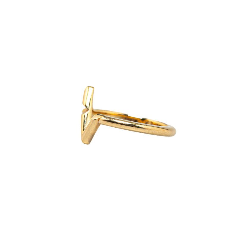 Louis Vuitton Louis Vuitton Louis Vuitton LV Volt Upside Down Ring K18YG #54 Metal Ring Q9Q32H in Great Condition Size ONE SIZE - 3 Thumbnail