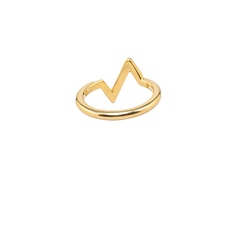 Louis Vuitton Louis Vuitton Louis Vuitton LV Volt Upside Down Ring K18YG #54 Metal Ring Q9Q32H in Great Condition Size ONE SIZE - 4 Thumbnail