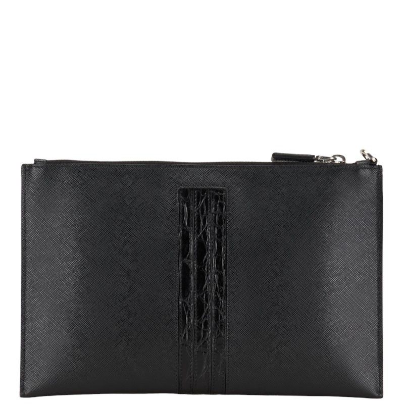 Prada Prada Prada Saffiano Leather Clutch Bag 2NG005 Leather Clutch Bag 2NG005 in Very Good Condition Size ONE SIZE - 3 Thumbnail