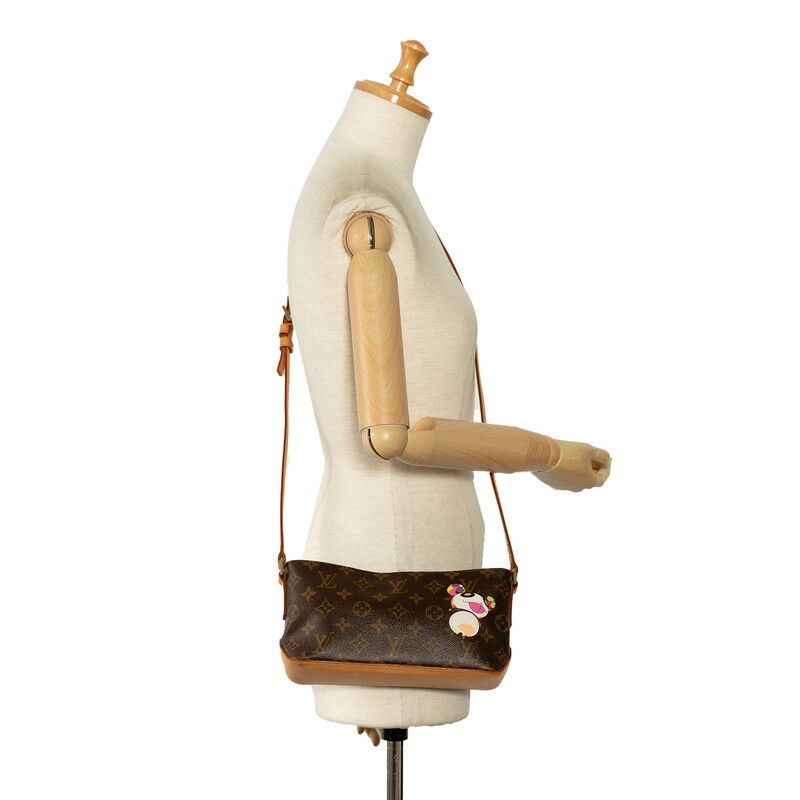 Louis Vuitton Louis Vuitton Louis Vuitton Monogram Trotter Panda Murakami Collaboration Shoulder Bag M51241 Brown PVC Leather Canvas Crossbody Bag M51241 in Very Good Condition Size ONE SIZE - 9 Thumbnail