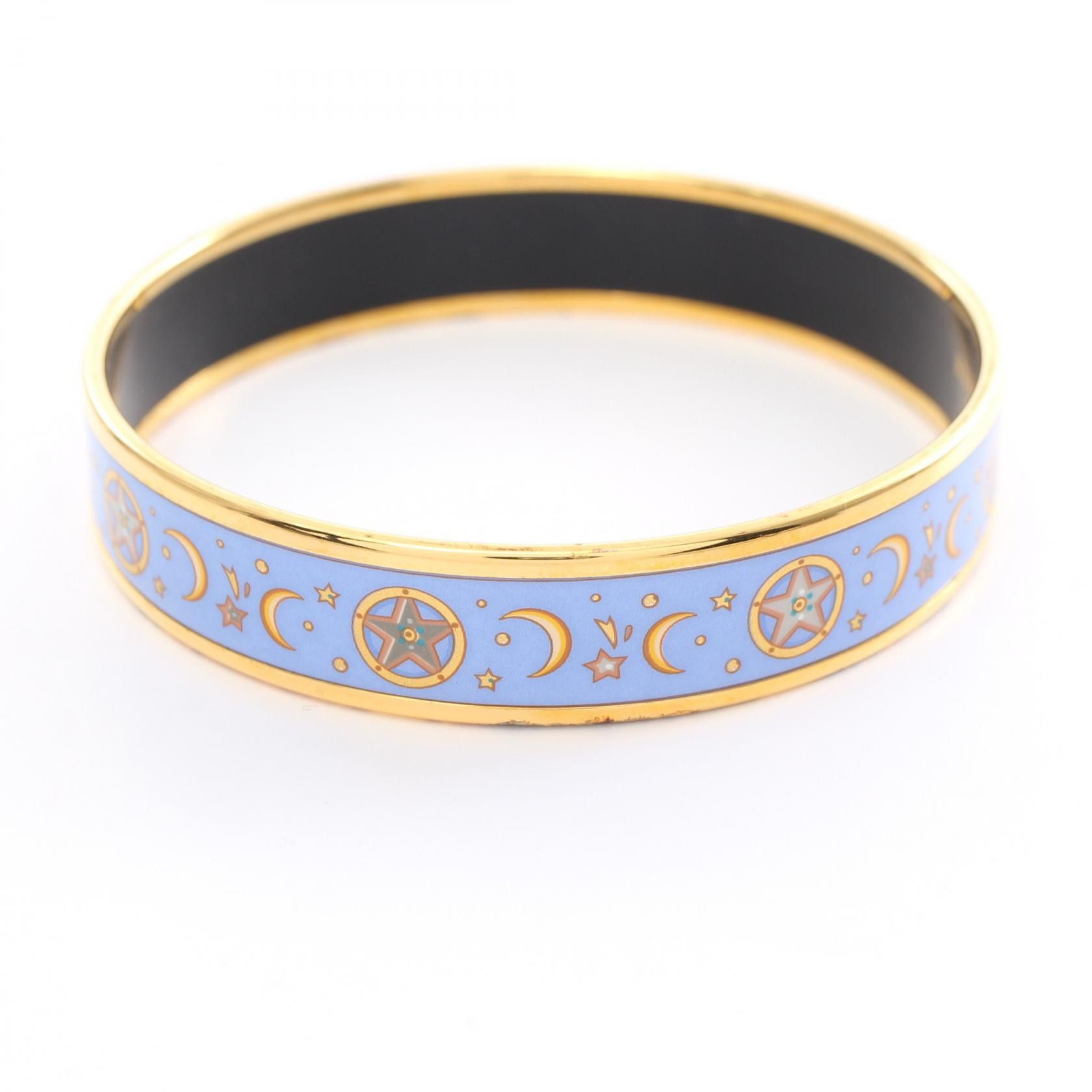 Hermes Hermes Enamel Medium Moon Stars Bracelet Enamel Bracelet in Very Good Condition Size ONE SIZE - 4 Thumbnail