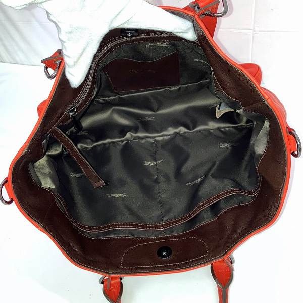 Longchamp Longchamp Longchamp 2WAY Leather Handbag Shoulder Bag Leather Handbag in Great Condition Size ONE SIZE - 6 Thumbnail