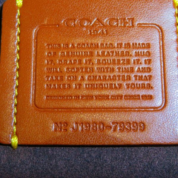 Coach Coach Coach Leather Carryall Handbag 79399 Leather Handbag 79399 in Great Condition Size ONE SIZE - 5 Thumbnail