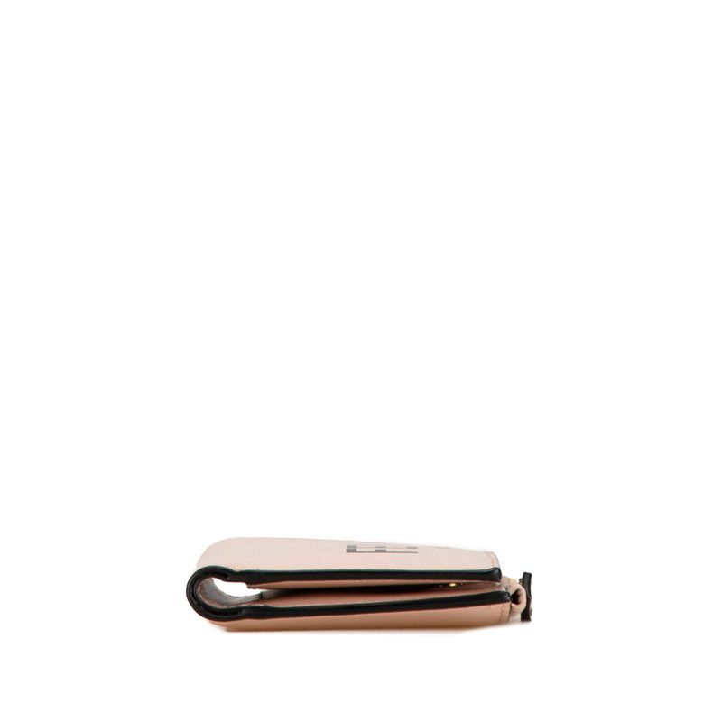 Fendi Fendi Fendi Leather Logo Bifold Wallet Pink Leather Short Wallet in Very Good Condition Size ONE SIZE - 4 Thumbnail