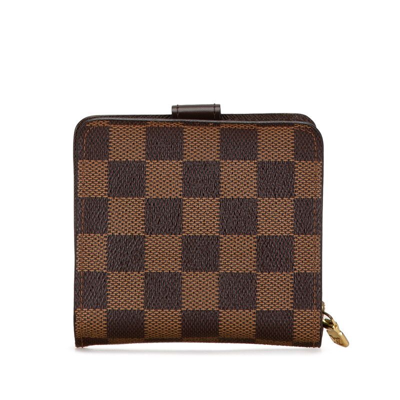 Louis Vuitton Louis Vuitton Louis Vuitton Damier Compact Zip Bifold Wallet N61668 Canvas Short Wallet N61668 in Very Good Condition Size ONE SIZE - 3 Thumbnail