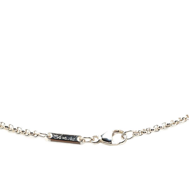 Chopard Chopard Chopard Happy Diamond 1P Diamond Heart Motif Necklace K18WG White Gold Metal Necklace in Great Condition Size ONE SIZE - 2 Thumbnail