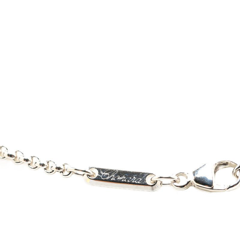 Chopard Chopard Chopard Happy Diamond 1P Diamond Heart Motif Necklace K18WG White Gold Metal Necklace in Great Condition Size ONE SIZE - 3 Thumbnail