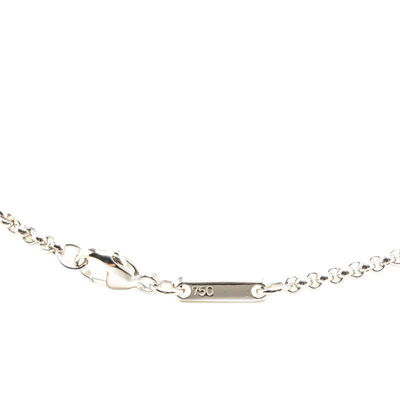 Chopard Chopard Chopard Happy Diamond 1P Diamond Heart Motif Necklace K18WG White Gold Metal Necklace in Great Condition Size ONE SIZE - 4 Thumbnail