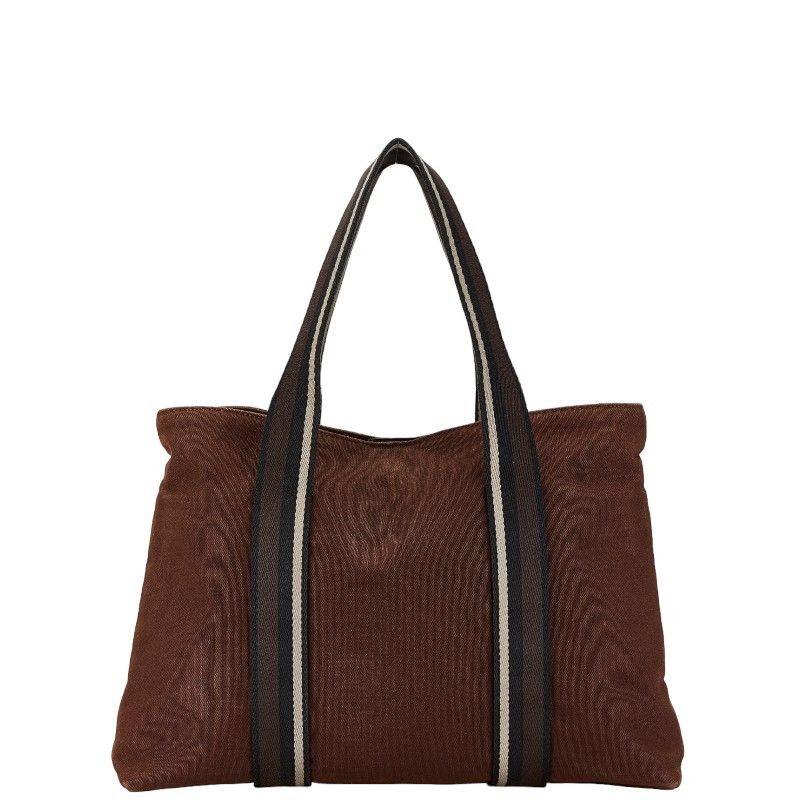 Hermes Hermes Hermes Canvas Leather Trocadero Horizontal MM Tote Bag Canvas Tote Bag in Very Good Condition Size ONE SIZE - 3 Thumbnail