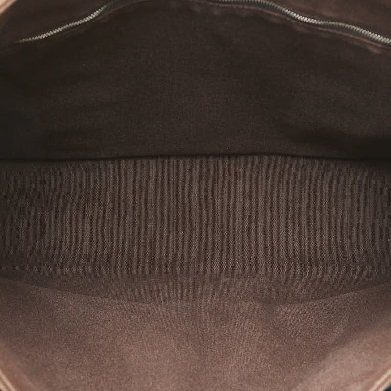 Hermes Hermes Hermes Canvas Leather Trocadero Horizontal MM Tote Bag Canvas Tote Bag in Very Good Condition Size ONE SIZE - 5 Thumbnail