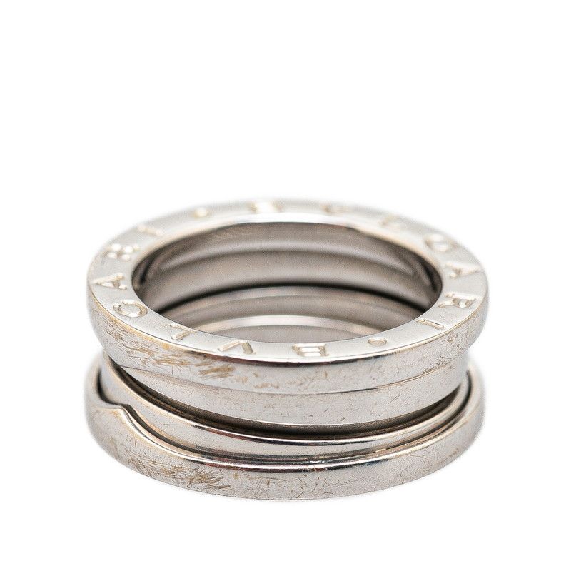 Bvlgari Bvlgari Bvlgari B-Zero1 2-Band Ring K18WG White Gold #49 Metal Ring in Very Good Condition Size ONE SIZE - 3 Thumbnail